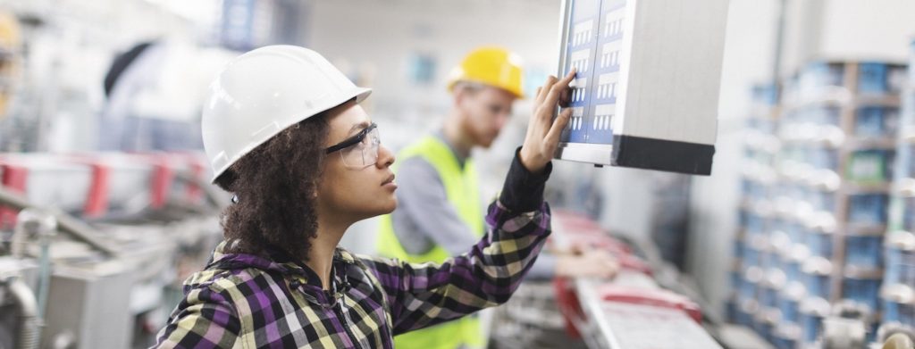 Image of woman working in factory