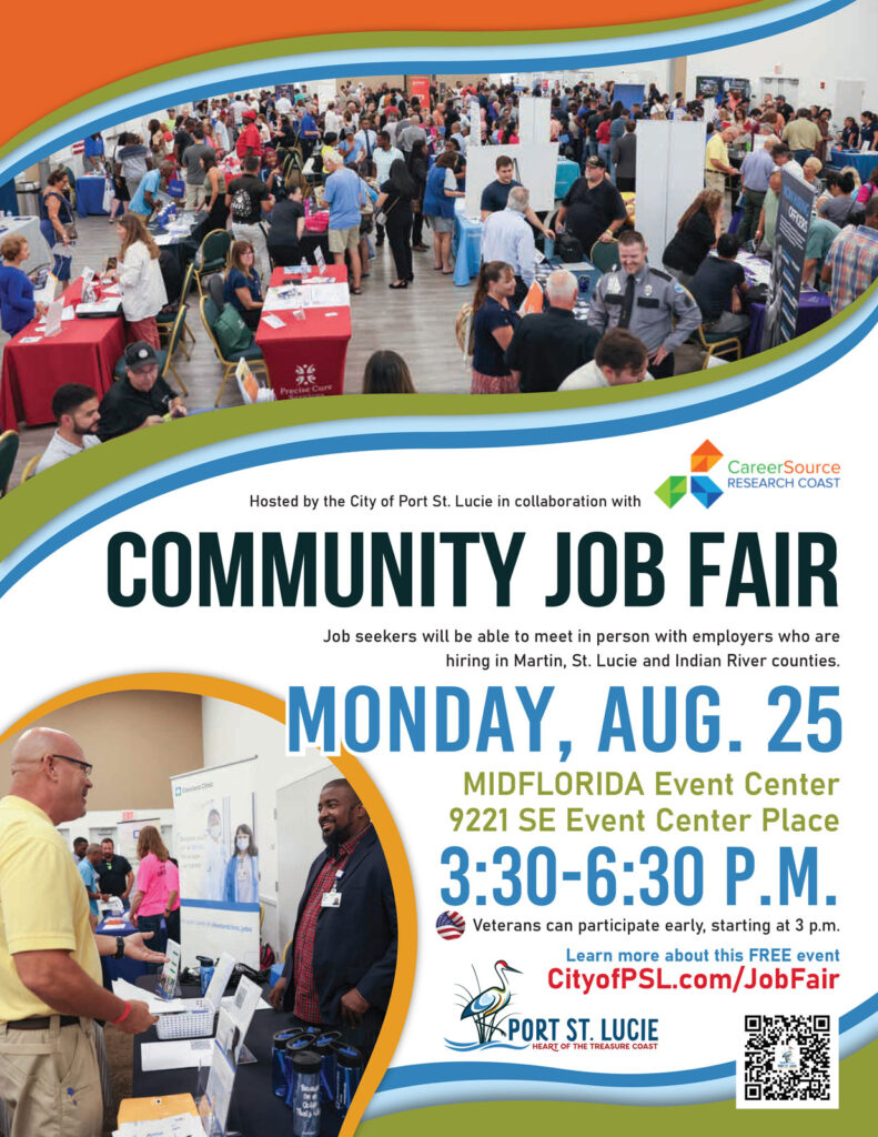 City of PSL Job Fair Flyer 2025